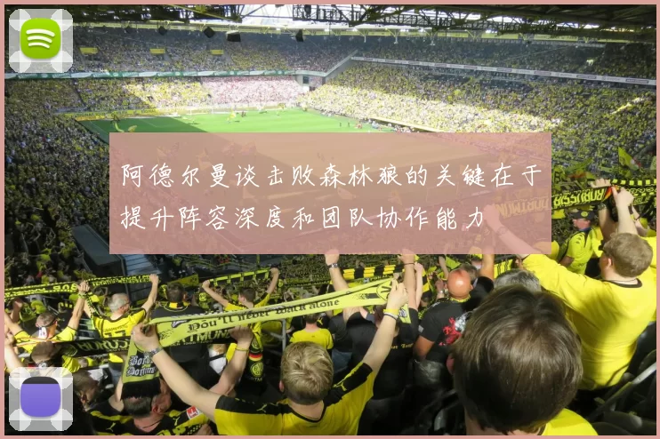 阿德尔曼谈击败森林狼的关键在于提升阵容深度和团队协作能力